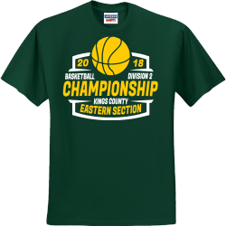 Basketball Championship Kings County - Basketball T-shirt Design T-Shirt Design - 2640