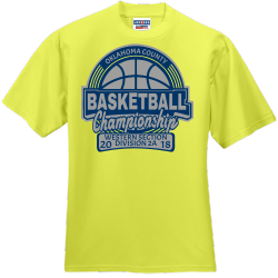 Oklahoma County Basketball Championship - Basketball T-shirt Design T-Shirt Design - 2650