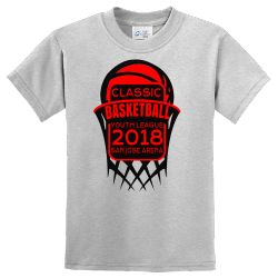 Classic Basketball Youth League  - Basketball T-shirt Design T-Shirt Design - 2688