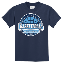 Classic Basketeball Youth League - Basketball T-shirt Design T-Shirt Design - 2683