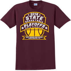 State Basketball Playoffs - Basketball T-shirt Design T-Shirt Design - 2349