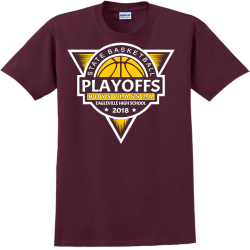 State Basketball Playoffs - Basketball T-shirt Design T-Shirt Design - 2354