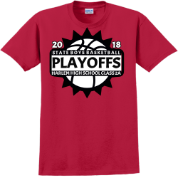 State Boys Basketball Playoffs - Basketball T-shirt Design T-Shirt Design - 2360