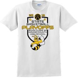 State Basketball Playoffs Wayne County - Basketball T-shirt Design T-Shirt Design - 2361