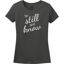 Still Know And Be - Christian T-shirt Design T-Shirt Design - 3915