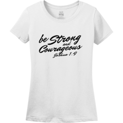 Be Strong And Courageous Joshua 1:9 - Christian T-shirt Design T-Shirt Design - 3840