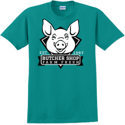 Butcher Shop Farm Fresh - Butcher T-shirt Design T-Shirt Design - 3301