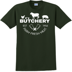 Butchery Est Farm Fresh Meat  - Butcher T-shirt Design T-Shirt Design - 3303