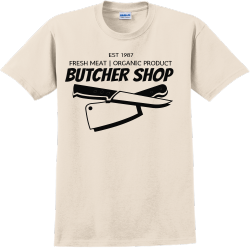 Butcher Shop Fresh Meat - Butcher T-shirt Design T-Shirt Design - 3294