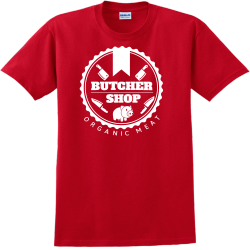 Butcher Shop Organic Meat - Butcher T-shirt Design T-Shirt Design - 3297