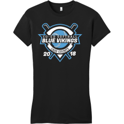 Blue Vikings Co-ed Softball Cass County - Co-ed Softball T-shirt Design T-Shirt Design - 2807