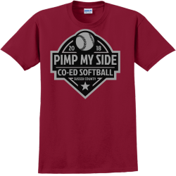 Co-ed Softball Pimp My Side Sussex County - Co-ed Softball T-shirt Design T-Shirt Design - 2798