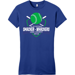 Co-ed Softball Smacker - Whackers Lake County - Co-ed Softball T-shirt Design T-Shirt Design - 2810