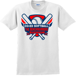 The Benchwarmers Co-ed Softball Apache County - Co-ed Softball T-shirt Design T-Shirt Design - 2795