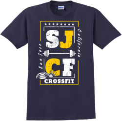 California San Jose Crossfit - Workout T-shirt Design T-Shirt Design - 4299