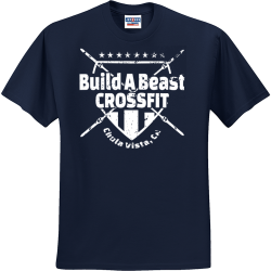 Build A Beast Crossfit Chula Vista, Ca - Workout T-shirt Design T-Shirt Design - 4305