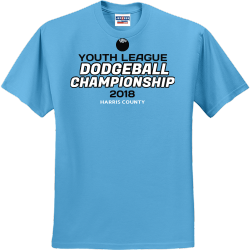Harris County Youth League Dodgeball Championship - Dodgeball T-shirt Design T-Shirt Design - 3207