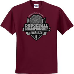 Dodgeball Championship Youth League Stafford County - Dodgeball T-shirt Design T-Shirt Design - 3220