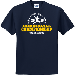 Dodgeball Championship Youth League Benton County - Dodgeball T-shirt Design T-Shirt Design - 3221