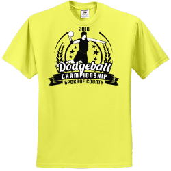 Dodgeball Championship Spokane County - Dodgeball T-shirt Design T-Shirt Design - 3222