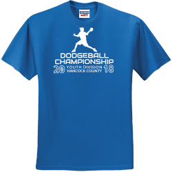 Dodgeball Championship Youth Division Hancock County - Dodgeball T-shirt Design T-Shirt Design - 322