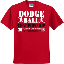 Ball Dodge Championship Putnam County Youth Division - Dodgeball T-shirt Design T-Shirt Design - 322