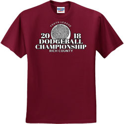 Dodgeball Championship Youth League Rich County - Dodgeball T-shirt Design T-Shirt Design - 3211
