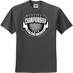 Dodgeball Championship Franklin County - Dodgeball T-shirt Design T-Shirt Design - 3212