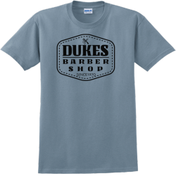 Dukes Barber Shop Since1970 - Barbershops &amp; Salons T-shirt Design T-Shirt Design - 3407