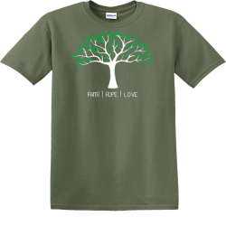 Faith | Hope | Love - Christian T-shirt Design T-Shirt Design - 3908