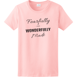 Fearfully and wonderfully made - Christian T-shirts Design T-Shirt Design - 3819