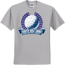 Youth Golf Camp Huntington County T-Shirt Design - 2934