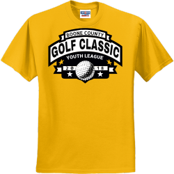 Golf Classic Boone County Youth League T-Shirt Design - 2926
