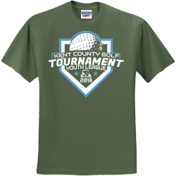 Kent County Golf Tournament Youth League T-Shirt Design - 2911