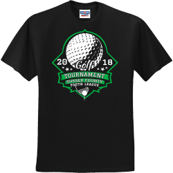 Golf Tournament Sussex County Youth League T-Shirt Design - 2913