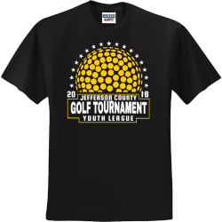 Golf Tournament Jefferson County Youth League T-Shirt Design - 2938