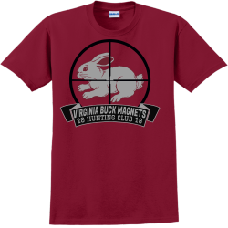 Virginia Buck Magnets Hunting Club - Hunting T-shirt Design T-Shirt Design - 3016