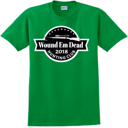 Wound Em Dead Hunting Club - Hunting T-shirt Design T-Shirt Design - 3022