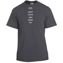 Keep Calm And Swim On - Swimming T-shirt Design T-Shirt Design - 2051