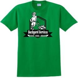 Backyard Services - Landscaping T-shirt Design T-Shirt Design - 3321