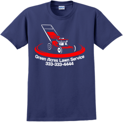 Green Acres Lawn Service - Landscaping T-shirt Design T-Shirt Design - 3322