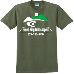 Green King Landscapers - Landscaping T-shirt Design T-Shirt Design - 3323