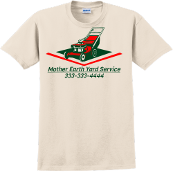 Mother Earth Yard Service - Landscaping T-shirt Design T-Shirt Design - 3324