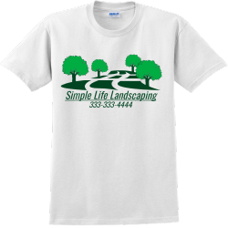 Simple Life Landscaping - Landscaping T-shirt Design T-Shirt Design - 3312