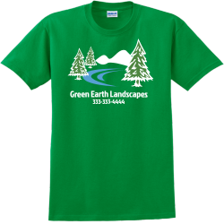 Green Earth Landscapes - Landscaping T-shirt Design T-Shirt Design - 3313