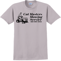 Cut Masters Mowing Service - Landscaping T-shirt Design T-Shirt Design - 3319