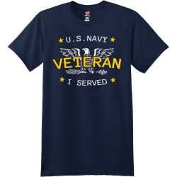 U.s.navy Veteran I Served - Navy T-shirt Design T-Shirt Design - 4216