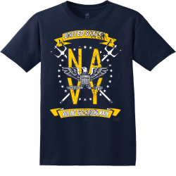 United States Navy Ruling The Raging Main - Navy T-shirt Design T-Shirt Design - 4203