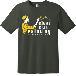 Clear Cut Painting 333-333-4444 - Painting T-shirt Design T-Shirt Design - 3329