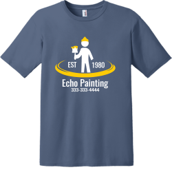 333-333-4444 Est 1980 Echo Painting - Painting T-shirt Design T-Shirt Design - 3332